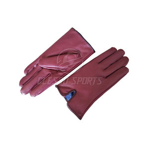 Gants en cuir véritable légers et tendance, très demandés, à doigts complets, en cuir souple de qualité supérieure, pour l'hiver - Product Image 3