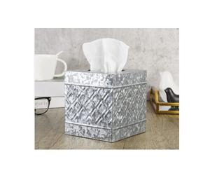 Porte-mouchoirs en acier inoxydable tendance événement de fête fini antique pour Tables salle à manger cuisine boîte à mouchoirs en métal - Product Image 2