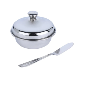 La plupart des beurriers en acier inoxydable design attrayant couleur argent personnalisé restaurant maison hôtel - Product Image 4