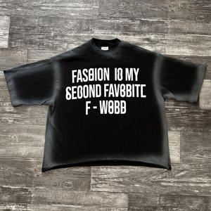 Ropa de calle con estampado Dtg, camisetas gráficas, camiseta en blanco, ropa de talla grande para hombre, camiseta de lavado ácido, camisas de gran tamaño Vintage personalizadas para hombre - Product Image 3