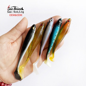 Spinpoler Appât en plastique souple pour brochet Appât nageur Big Shad Leurre Paddle Tail Wobbler Silicone Appât Perche Brochet Pêche <span class=keywords><strong>Poisson</strong></span> d'eau salée - Product Image 6