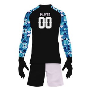 Camiseta de fútbol de entrenamiento personalizada más nueva, camiseta de portero de fútbol con impresión por sublimación, manga larga - Product Image 2