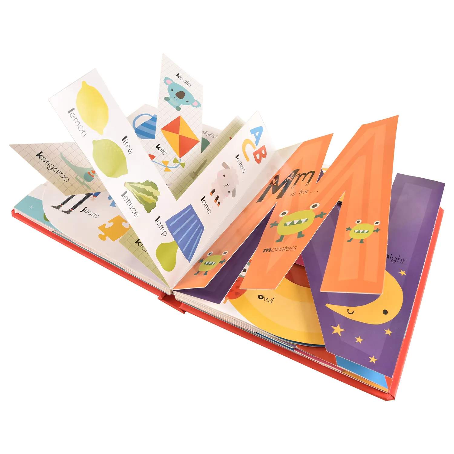 Custom Printed Books Wholesale Hardcover Learning Books Cardboard Printing Children's English Pop-up Books