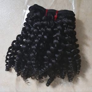 Extensiones de cabello ondulado natural alineado con cutícula, extensiones de cabello indio virgen de primera calidad a granel, texturas naturales - Product Image 3