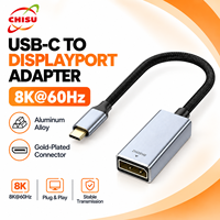 Adaptateur USB-C vers DP 8K 60Hz, convertisseur Type-C vers DP pour ordinateur portable, moniteur, projecteur