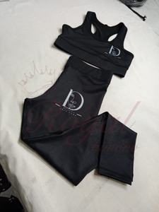 ชุดออกกำลังกายโยคะฟิตเนสกางเกง2ชิ้นลายสีพื้นชุดออกกำลังกายเล่นโยคะฟิตเนสยิมแบบกำหนดเองได้สำหรับ2024 - Product Image 4