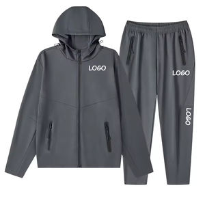 Conjunto Deportivo con Capucha para Hombre, Diseño Nuevo, Personalizable con Logotipo, de Poliéster, para Exteriores, con Patrón Sólido, Ropa Deportiva de Invierno - Product Image 6