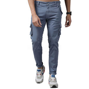 กางเกงคาร์โก้แฟชั่นผู้ชายทรงสลิมฟิตกางเกงคาร์โก้ใส่สบายสำหรับผู้ชายกางเกงคาร์โก้ซักสบายแบบลำลอง - Product Image 1