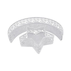 Plateau de service en métal de première qualité, parfait pour servir les dattes, les sucreries, vaisselle de fête islamique unique - Product Image 3