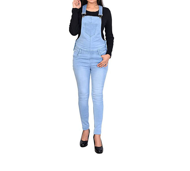 Denim Dungarees Double Stonewashed La Redoute Collections | La Redoute