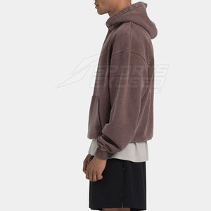 Sudaderas con Capucha Hechas en Pakistán, Transpirables, Sólidas, Casuales, de Invierno, Lavadas al Ácido, Ecológicas, Último Diseño, Alta Calidad, Talla Personalizada para Hombre - Product Image 2
