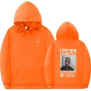 Sweat à capuche unisexe en molleton 100% coton, best-seller, XS, logo personnalisé double face, sérigraphie, coupe-vent, respirant - Product Image 1