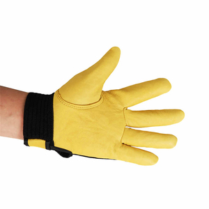 Gants de sécurité de travail en cuir de vachette XL pour hommes, enduits de latex, antidérapants, industriels, à usage général, prix d'usine - Product Image 2