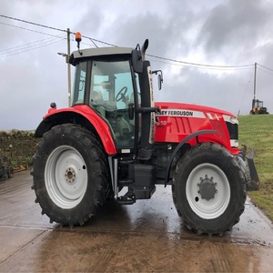 Tracteur Massey Ferguson 7619 rouge, véhicule agricole avec gros pneus et attelage avant - Product Image 6