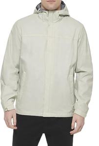 Chaqueta Cortavientos Retro Ligera para Hombre con Logotipo Personalizado, Cierre de Cremallera, Impermeable, Colores Contrastantes - Product Image 3