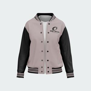 Veste d'hiver chaude pour homme avec couleur unie et manches longues Broderie personnalisée Varsity Letterman Vente en gros Manteau uni teint - Product Image 5