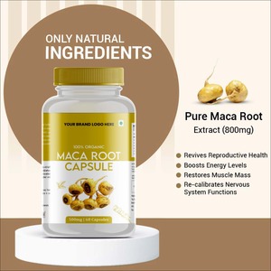 Capsules personnalisées de racine de maca 100% La racine de maca pure stimule l'énergie soutient l'équilibre hormonal améliore l'endurance - Product Image 2