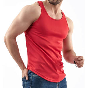 Venta al por mayor Color sólido Hombres Tank Top Ropa deportiva Personalizada Hombres Tank Top Fitness Hombres Tank Top - Product Image 4