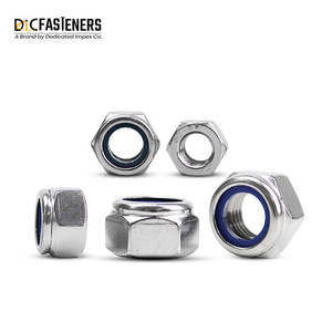 Tuercas hexagonales de bloqueo de acero inoxidable galvanizado DIN de alta calidad - Product Image 4