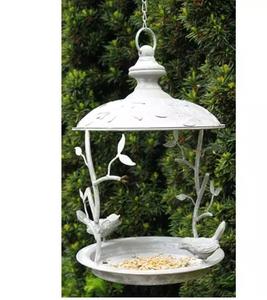 Bird Feeders Metal Round Hanging Decorative Handmade High Quality Gold Plated Bird Feeder Elegant for Home Garden Wholesale - Product Image 3