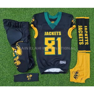 Uniforme de football américain pour hommes de haute qualité, personnalisé, dernier style, vêtements d'équipe unisexe, short imprimé, techniques pour le sport - Product Image 6