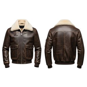 Chaqueta Bomber de Piel de Oveja de Moda con Cuello Alto y Logotipo Frontal Personalizable, Colección de Invierno para Importadores Mayoristas - Product Image 3