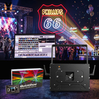 10W RGB 动态激光投影仪，内置 Pangolin FB4 ILDA 控制器，40Kpps，适用于 DJ 酒吧舞台表演