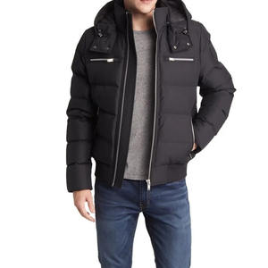 Doudounes d'hiver pour hommes vente en gros qualité personnalisée vestes d'hiver chaudes d'extérieur avec poches zippées pour hommes - Product Image 5