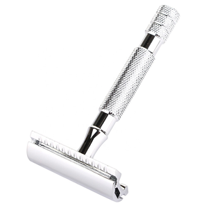 Custom OEM Stainless Steel Safety Razor Double Edge Professional Grooming Razor for <b>Men</b> New Wholesale - Product Image 1