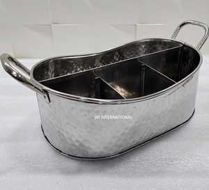 Tapa de cubo de hielo en forma de barco de acero inoxidable para exteriores, manijas duraderas resistentes al óxido para mantener bebidas, barbacoas frías, fiestas en la playa - Product Image 4