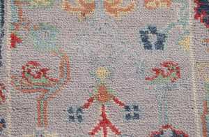 พรมปูพื้นแบบโอเรียนทัลปรับแต่งได้ลายดอกไม้สีเทาขนาด3นิ้ว x 6นิ้วมีให้เลือกหลายขนาด - Product Image 5