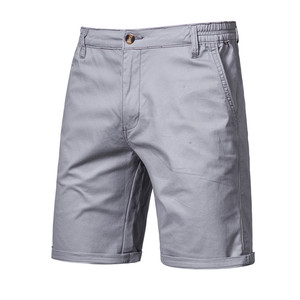 Pantalones de algodón para Hombre Celana Seluar Pendek Cargo Shorts OEM logotipo personalizado 100% algodón sarga Bermudas Chino pantalones cortos ajuste relajado - Product Image 5