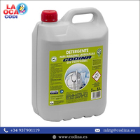 Detergente Lavavajillas Ecológico en Oferta, Botella de 5 Litros, Uso Profesional, Grado Superior, CODINA, España, Logotipo Personalizado