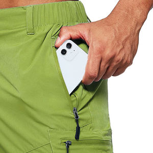 Pantalones Cortos Cargo para Hombre de Buena Calidad, Personalizados, Transpirables, Estilo Casual, Diseño de Lona, Cintura Elástica, Sólidos, Impermeables, en Oferta - Product Image 3