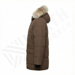 Nouvelle veste parka classique à capuche pour homme confortable 2025, parka personnalisable de qualité supérieure - Product Image 3