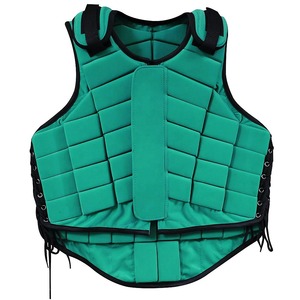 Chaleco de Equitación Unisex sin Mangas, Verde, Neopreno Transpirable, Color Sólido, Tejido de Seguridad - Product Image 6