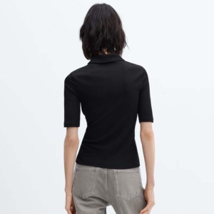 Estilo informal de manga corta personalizable para mujer, camiseta Polo de alta calidad, Jersey transpirable de secado rápido, logotipo bordado - Product Image 6