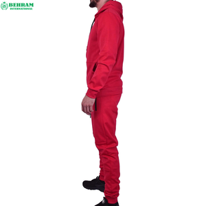 Sudadera con capucha transpirable de peso pesado con cremallera, ropa deportiva, chándal informal, pantalones de chándal con cordón, para gimnasio, invierno - Product Image 2