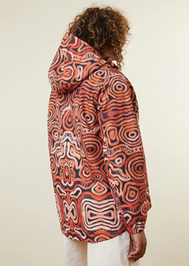 Nouvelle arrivée, veste blouson à capuche à imprimé géométrique, coupe-vent léger pour femmes, vêtements d'automne, fermeture éclair à manches longues - Product Image 3