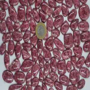 Tulita Rosa Natural al por Mayor, Cabujón de Piedra Preciosa Suelta, Cabujones a Granel para Envolver en Alambre, Piedra de Joyería, Cristal de Tulita - Product Image 3