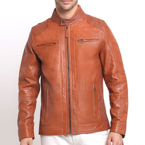 Best Selling <b>Men's</b> Casual Leather <b>Jacket</b> Stylish High Street Style with Stand Collar and Letter Pattern New Arrival - Product Image 1