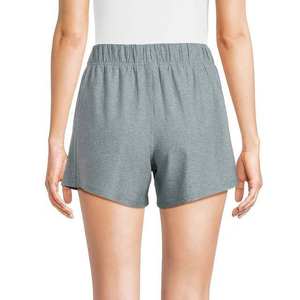 กางเกงขาสั้นแฟชั่นสตรีทแวร์สำหรับผู้หญิงเสื้อผ้าออกกำลังกายผ้าฝ้ายโพลีเอสเตอร์สีพื้นลำลองสำหรับผู้หญิงใส่ในฤดูร้อน - Product Image 3