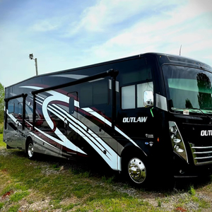 SUPPLIER OF Used 2023 T h o r Motor Coach Out law Class A gas motorhome toy hauler 38KB - Product Image 1