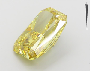 Aniva 4.08CT IGI ได้รับการรับรอง HPHT ห้องปฏิบัติการสีแฟนซีสดใสเพชรทรงสี่เหลี่ยมสีเหลืองสดใสได้รับการรับรอง - Product Image 4