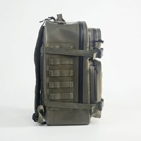 Sac à dos tactique en PVC imperméable et durable avec sangles en toile et poche intérieure zippée pour les aventures en plein air et les expéditions en milieu sauvage
