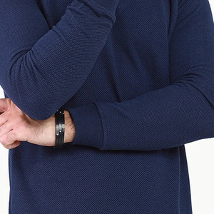 2023 dernière conception hommes qualité supérieure 100% coton polaire manches longues sweat personnalisé couleur taille impression numérique OEM - Product Image 4