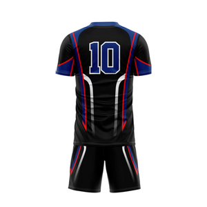 Conjunto de uniformes de fútbol con estampado sublimado de nuevo diseño, ropa de equipo, tela de poliéster transpirable de secado rápido sin costuras con calcetines y bolsos - Product Image 4