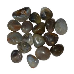 Piedra preciosa de ágata gris caída de cristal Natural al por mayor tallada con técnica de grabado para curación de Chakra Reiki suministro a granel - Product Image 4