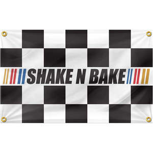 Bandera Shake N Bake de 3x5 pies, divertida bandera para dormitorio universitario con diseño de Noches de Talladega, con 4 ojales de latón, para decoración interior y exterior - Product Image 6