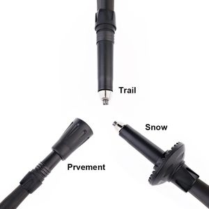 Voyage pliant Trekking randonnée pôle avec étui de transport pliable canne réglable bâton de marche Portable aide à la mobilité femmes - Product Image 3